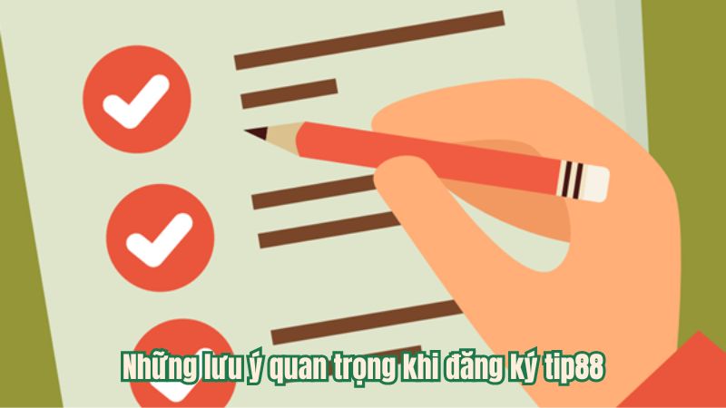Những lưu ý quan trọng khi đăng ký tip88